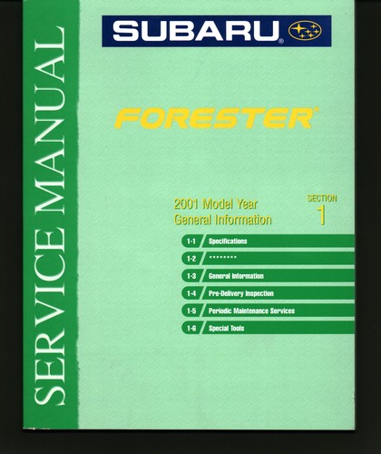 2001 subaru forester factory - 2001,